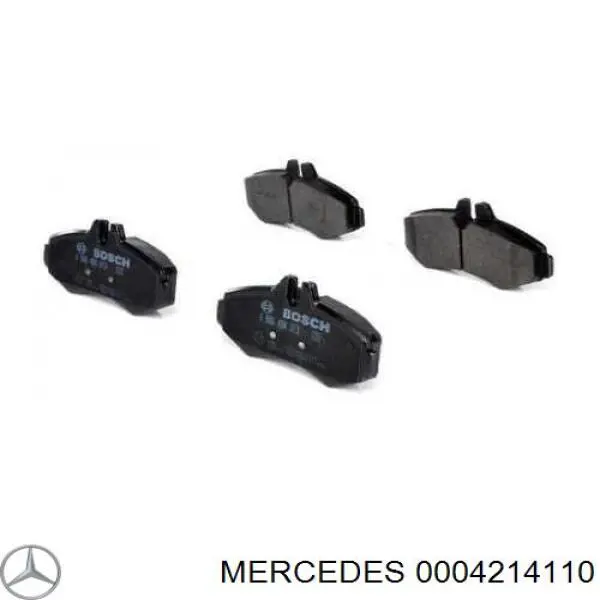 Колодки гальмівні передні, дискові 0004214110 Mercedes