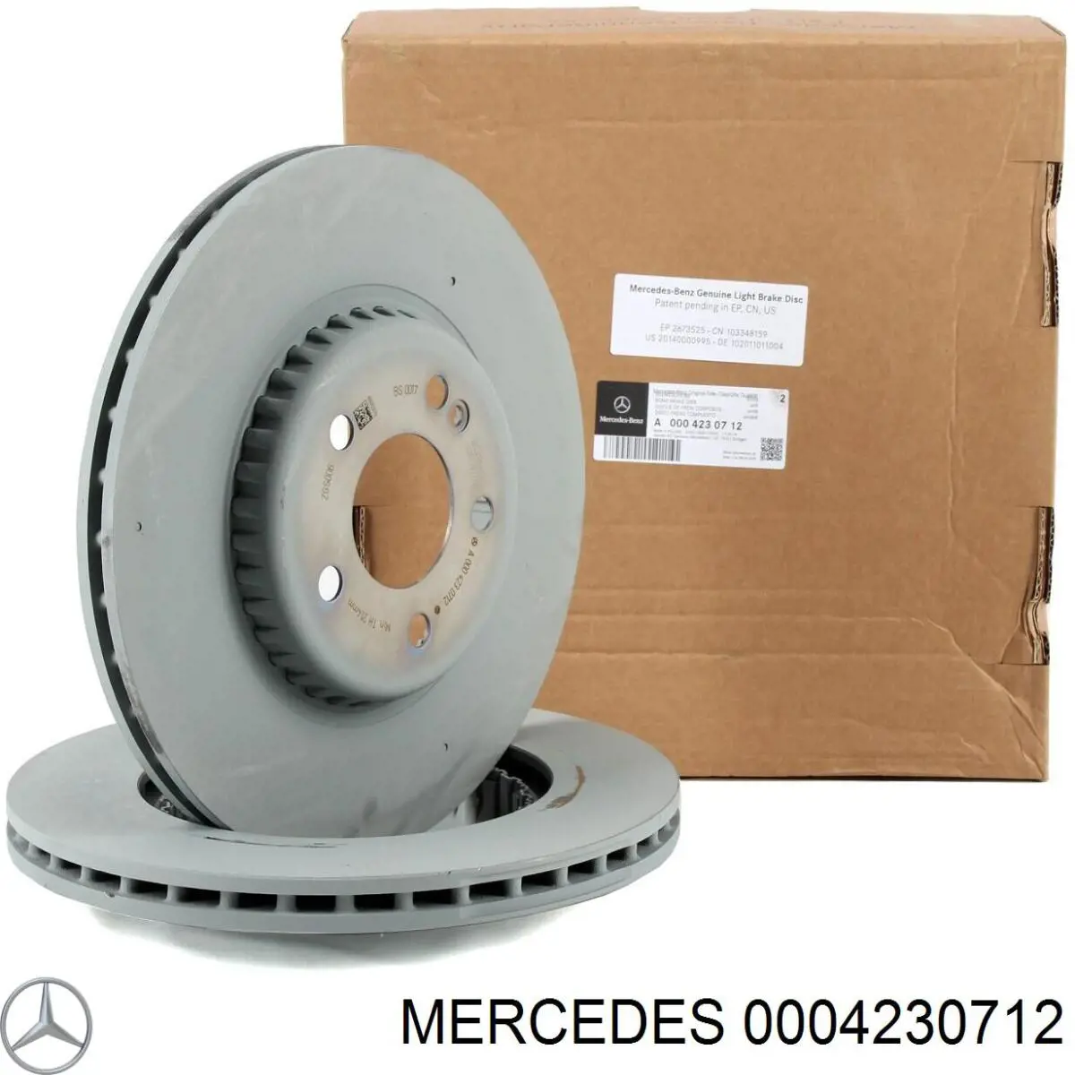 0004230712 Mercedes диск гальмівний задній