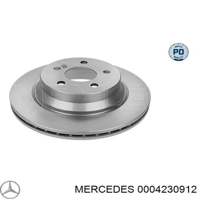 0004230912 Mercedes диск гальмівний задній