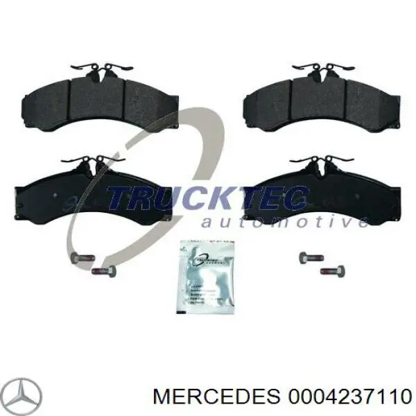 0004237110 Mercedes колодки гальмівні передні, дискові