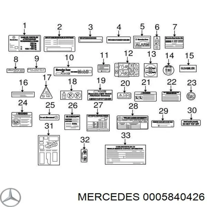  A0005840526 Mercedes