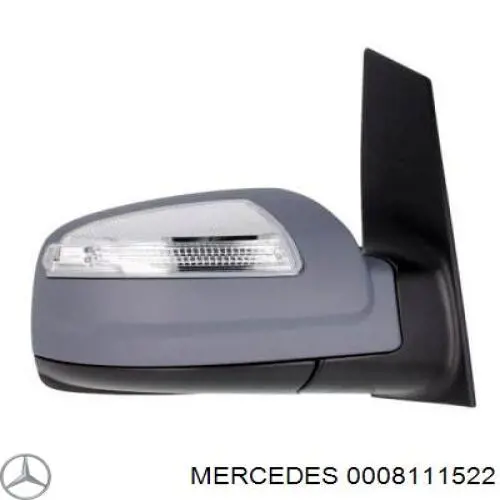 0008111522 Mercedes накладка дзеркала заднього виду, права