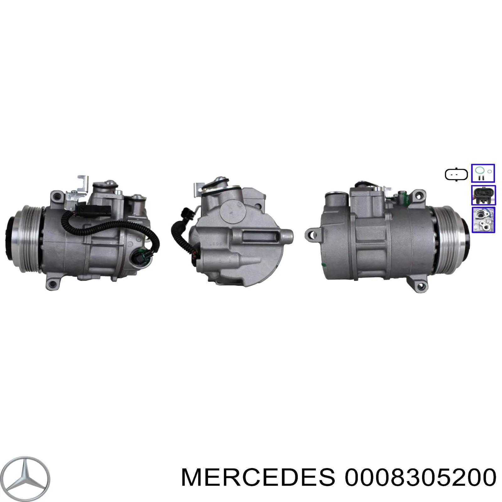 Купити A000830520088 Mercedes Компресор кліматичної установки