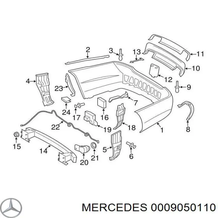 Купити A000905011006 Mercedes Радарний датчик дистанції