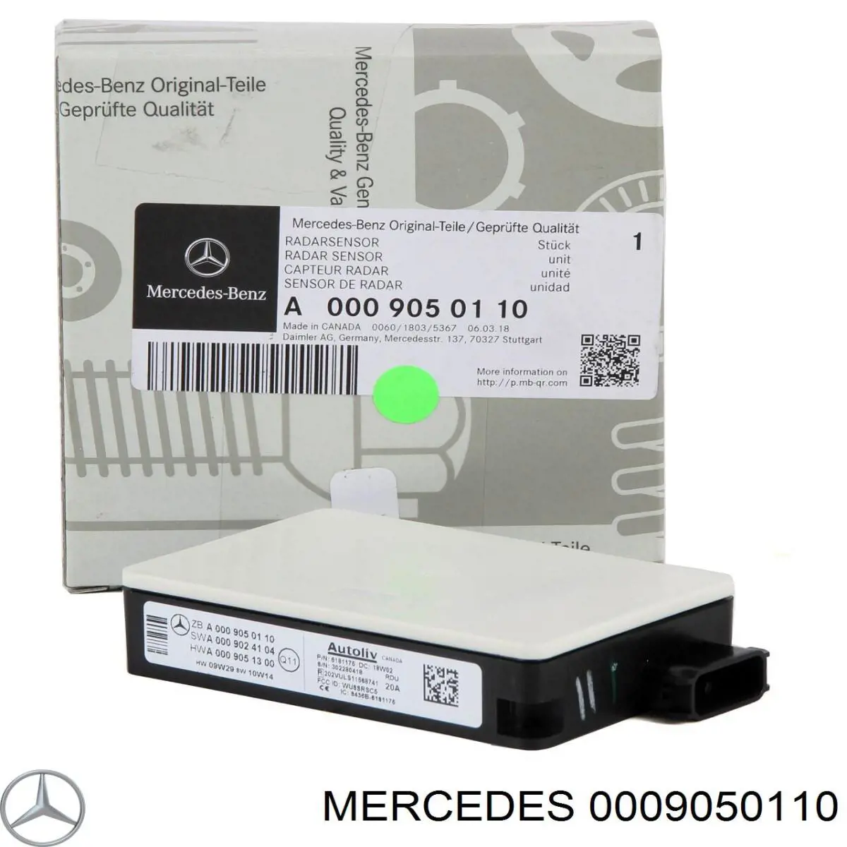 Радарний датчик дистанції Mercedes A000905011028 ціна, від 443.43 USD