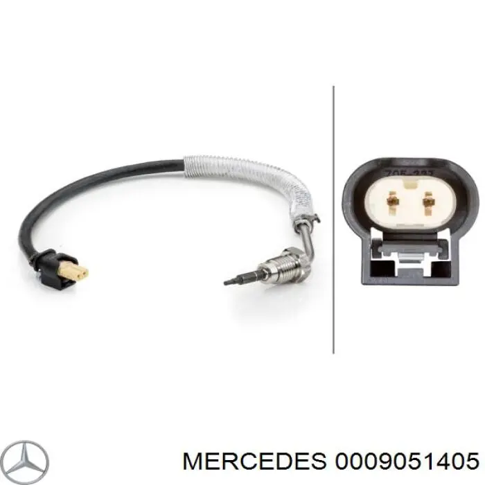 0009051405 Mercedes датчик температури відпрацьованих газів (вг, перед турбіною)