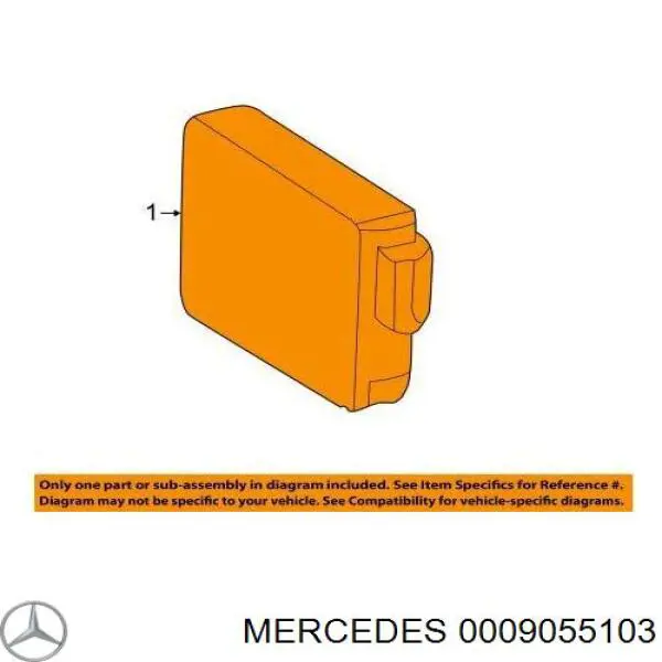 0009050410 Mercedes радарний датчик дистанції