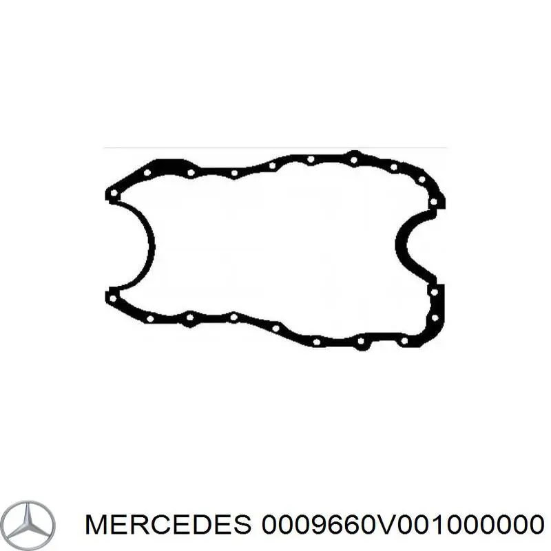 Сальник колінвала двигуна, задній 0009660V001000000 Mercedes