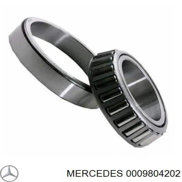 Підшипник маточини передньої, внутрішній MERCEDES 0009804202