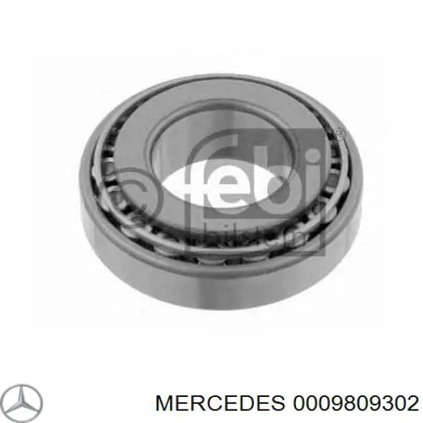 Підшипник маточини передньої, зовнішній 0009809302 Mercedes