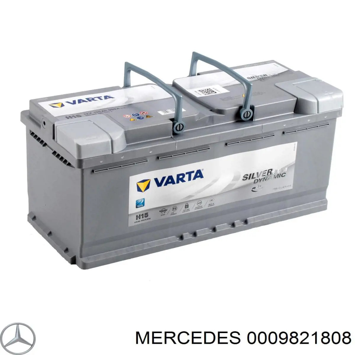 Батарея акумуляторна Mercedes A000982180826 ціна, від 524.68 USD
