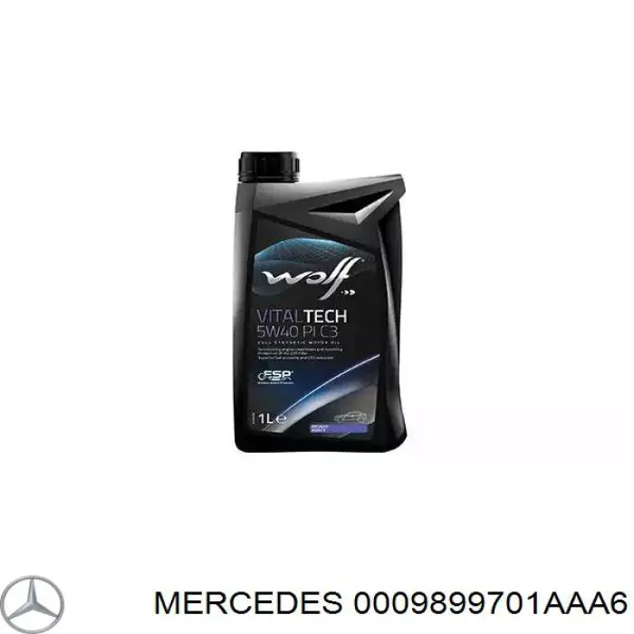 0009899701AAA6 Mercedes масло моторне