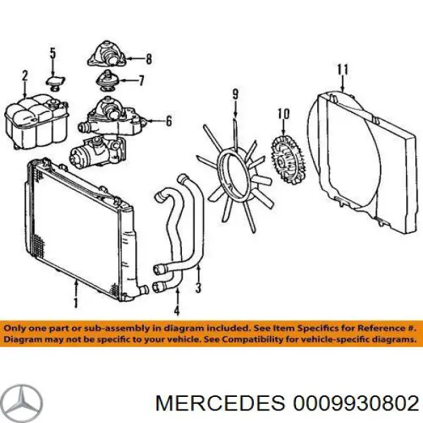 Купити A0009930802 Mercedes Пружина болта кріплення колектора