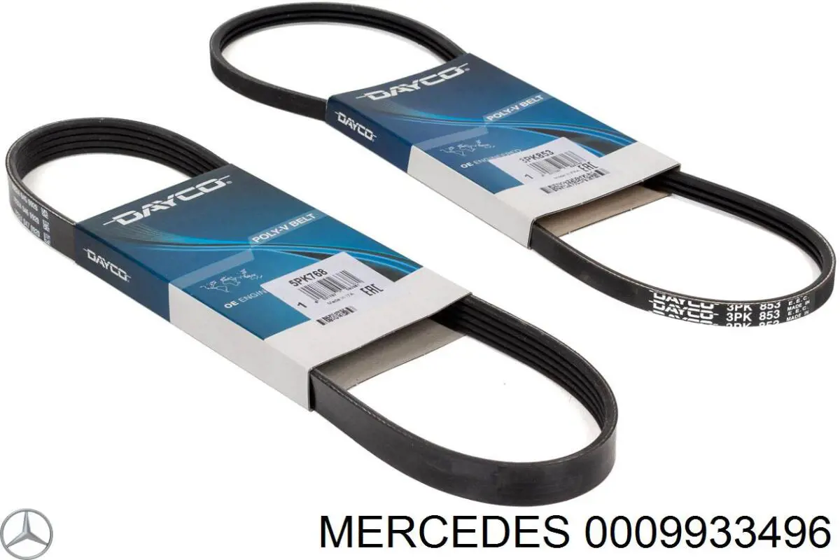 0009933496 Mercedes ремінь приводний, агрегатів