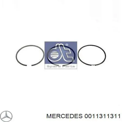 A0011311311 Mercedes кільця поршневі компресора, на 1 циліндр, std