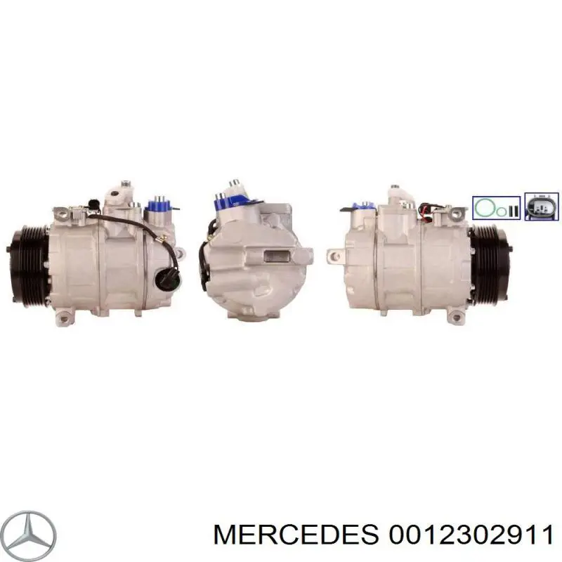0012302911 Mercedes компресор кондиціонера