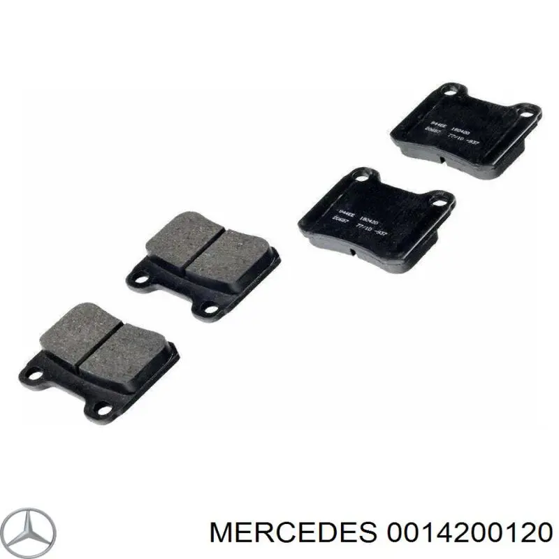 0014200120 Mercedes колодки гальмові задні, дискові