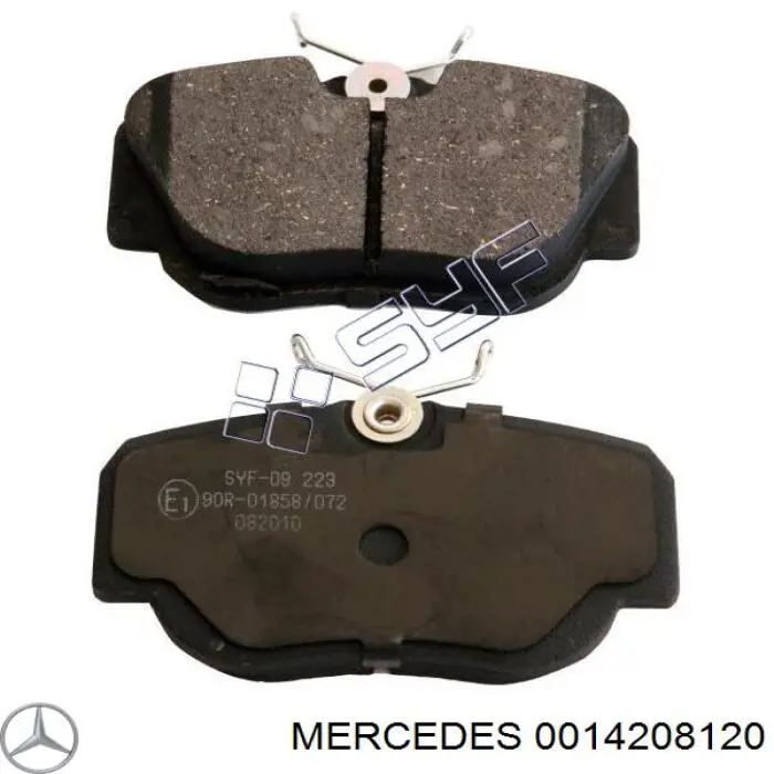 Колодки гальмівні передні, дискові 0014208120 Mercedes