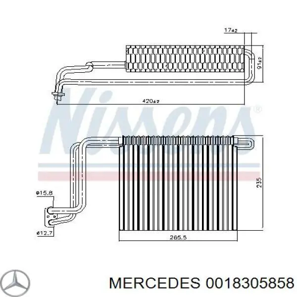 Випарник Mahle Original AE66000P