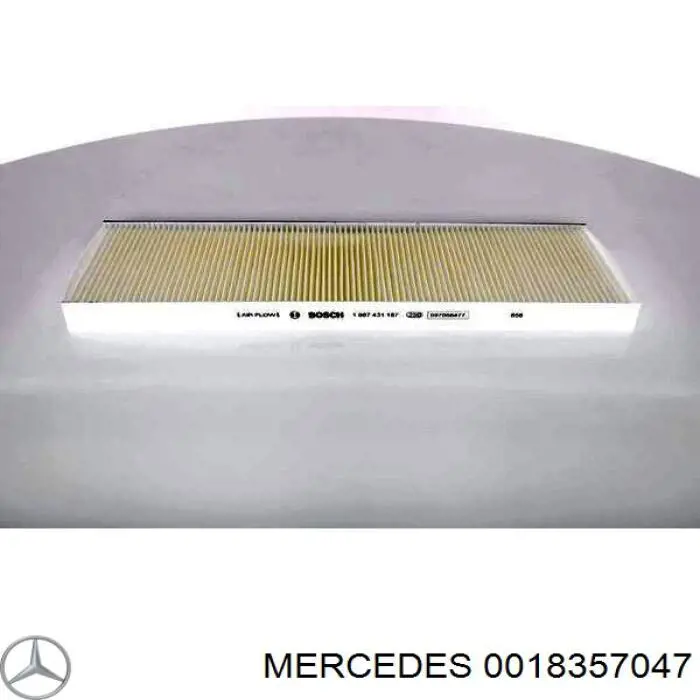 Фільтр салону A0018357047 Mercedes