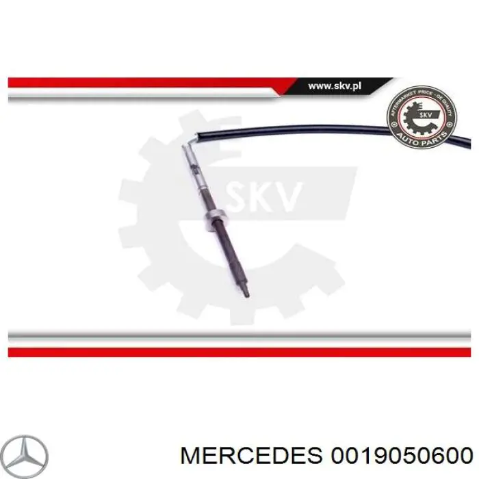 0019050600 Mercedes датчик температури відпрацьованих газів (вг, до каталізатора)