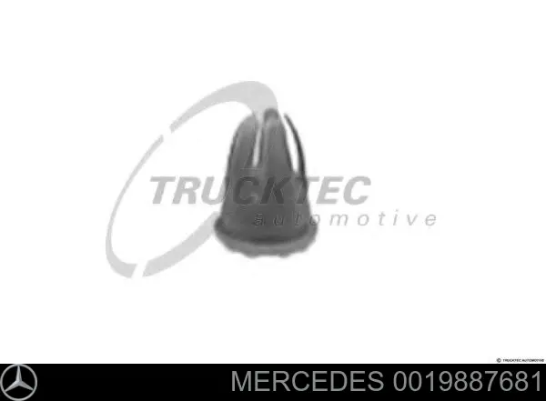 0019887681 Mercedes кліпса (пістон кріплення молдинга двері)