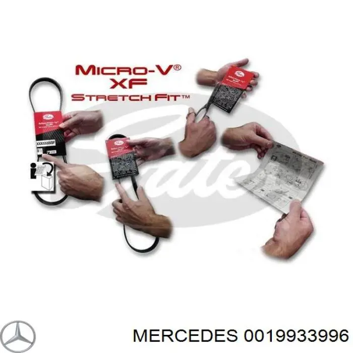 Клиновий ремінь Mercedes A0019933996 ціна, від 10.25 USD