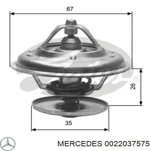 Термостат 0022037575 Mercedes