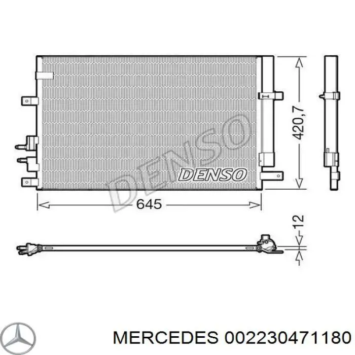 Компресор кондиціонера 002230471180 Mercedes