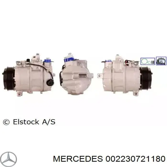 Компресор кондиціонера 002230721180 Mercedes