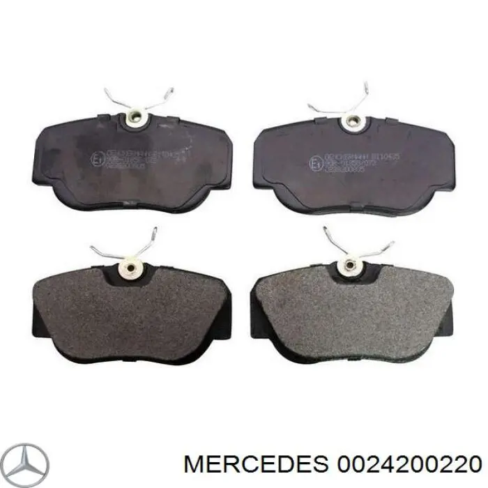 Колодки гальмівні передні, дискові 0024200220 Mercedes