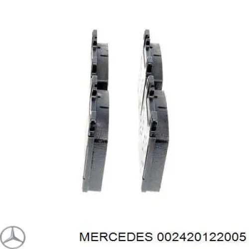 Колодки гальмівні передні, дискові 002420122005 Mercedes