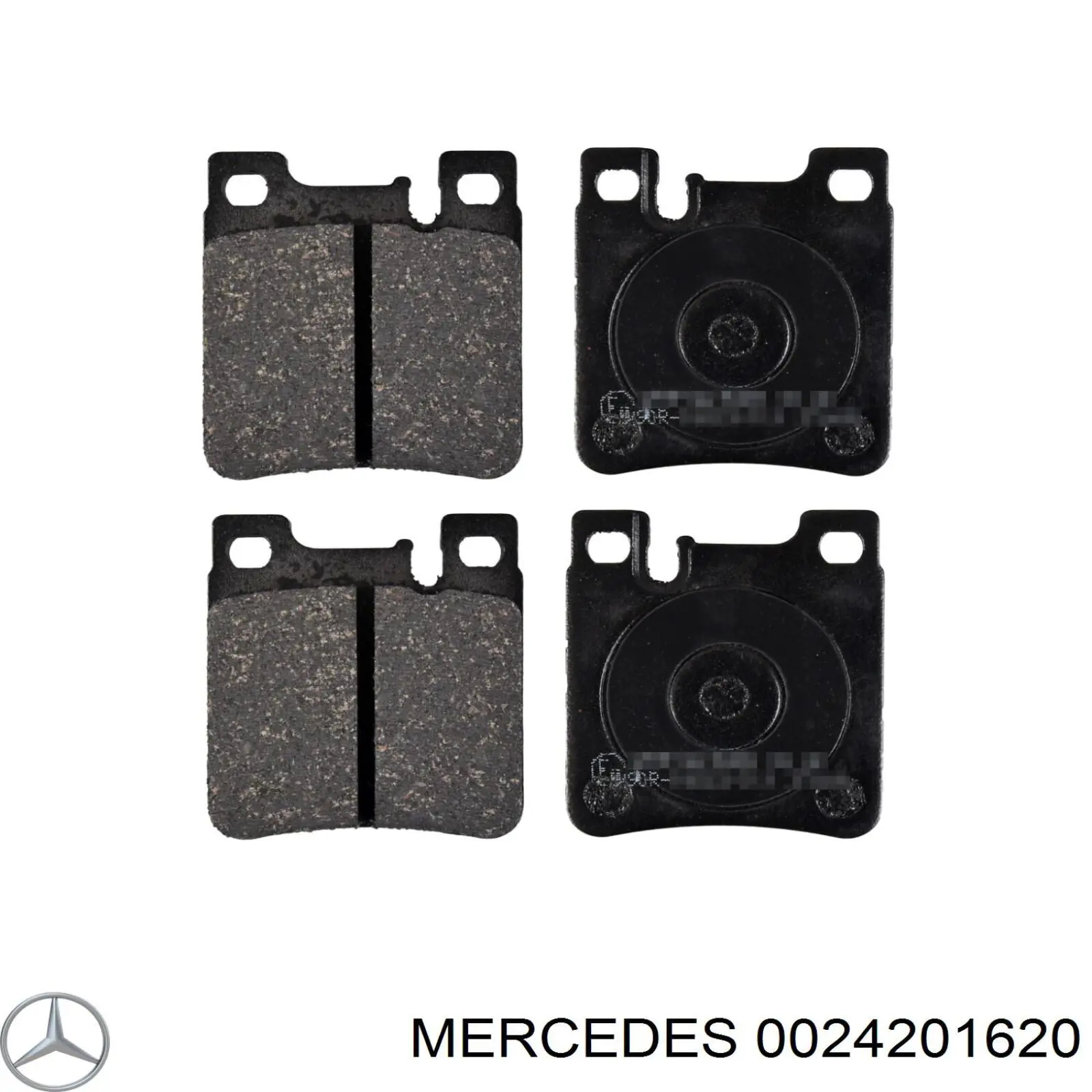 Колодки гальмові задні, дискові 0024201620 Mercedes