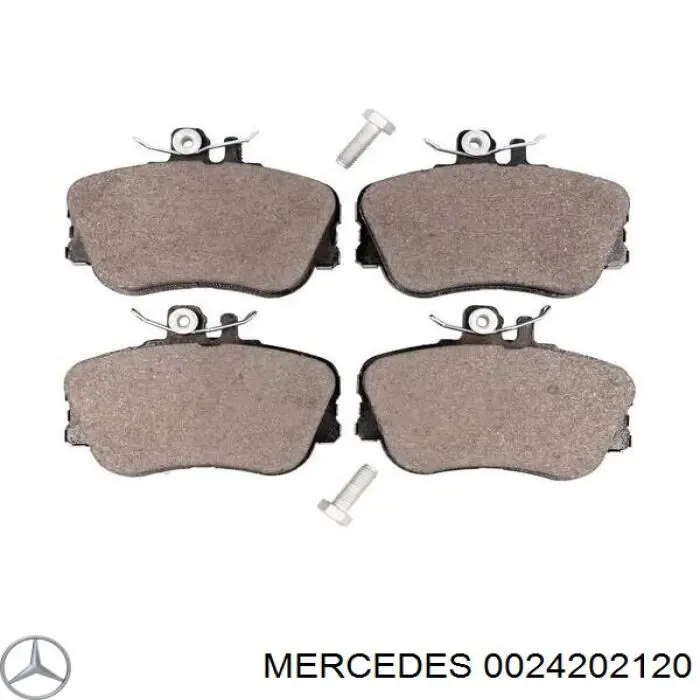 0024202120 Mercedes колодки гальмівні передні, дискові