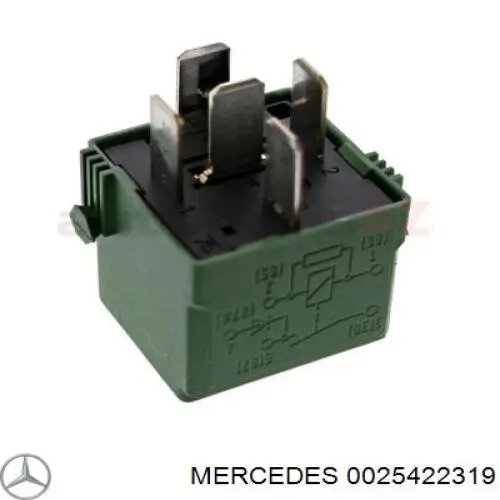 Реле компресора пневмопідвіски 9828523 Mercedes