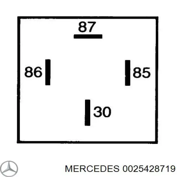 Реле електричне багатофункціональне 0025428719 Mercedes