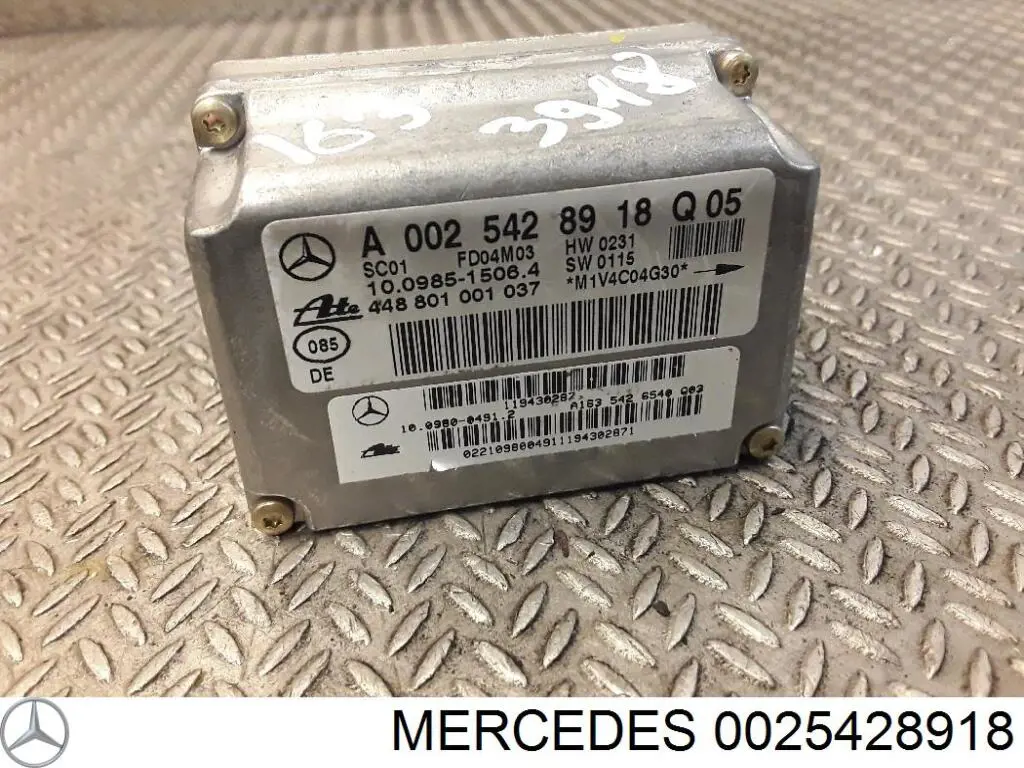 Датчик поперечного прискорення (ESP) на Mercedes ML-Class (W163)