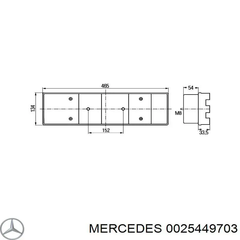  0025449703 Mercedes