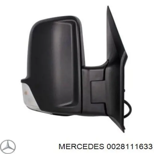 Зеркальный элемент зеркала заднего вида MERCEDES 0028111633