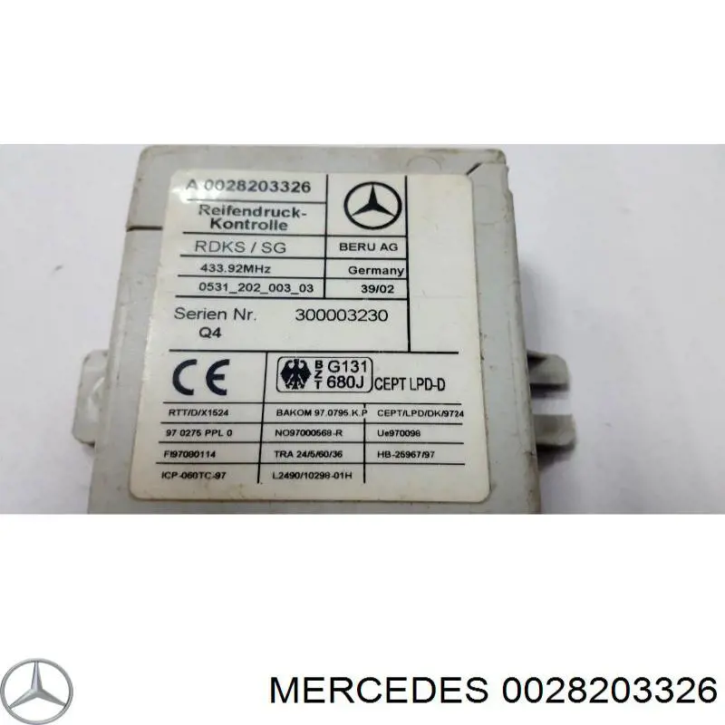  Mercedes A0028203326 ціна, від 31.67 USD