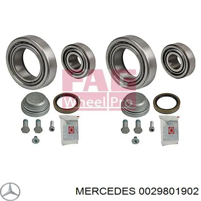 Підшипник маточини передньої, внутрішній 0029801902 Mercedes