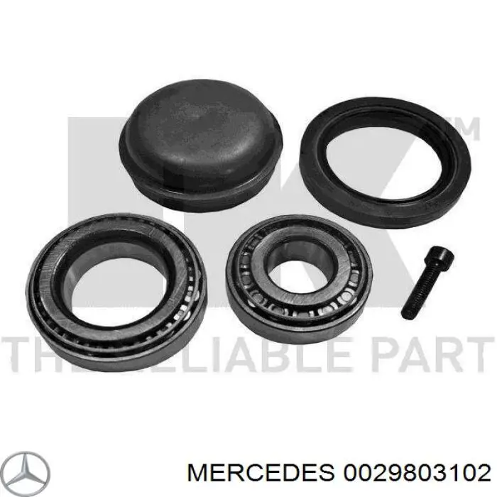 Підшипник маточини передньої 0029803102 Mercedes