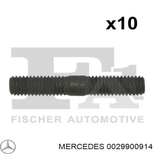 A0029900914 Mercedes Болт (шпилька) кріплення турбіни