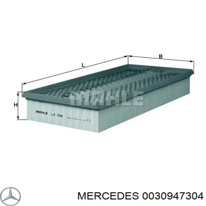 Фільтр повітряний 0030947304 Mercedes