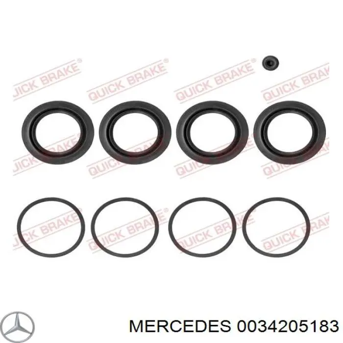 Купити A003420518380 Mercedes Супорт гальмівний передній лівий