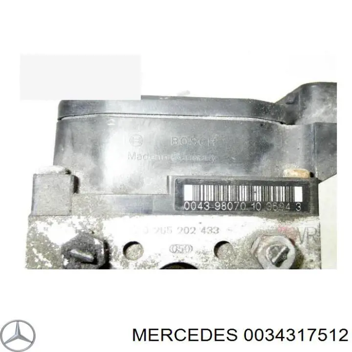 Блок АБС гідравлічний Mercedes A0034317512 ціна, від 21.16 USD