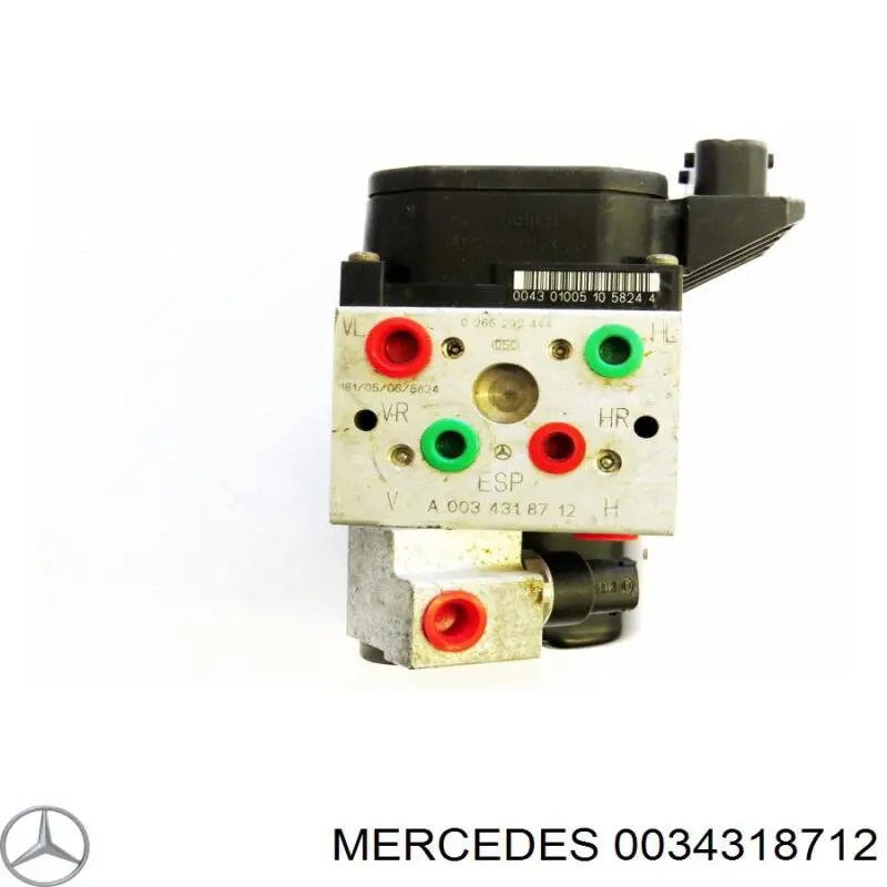 0034318812 Mercedes блок керування абс (abs)