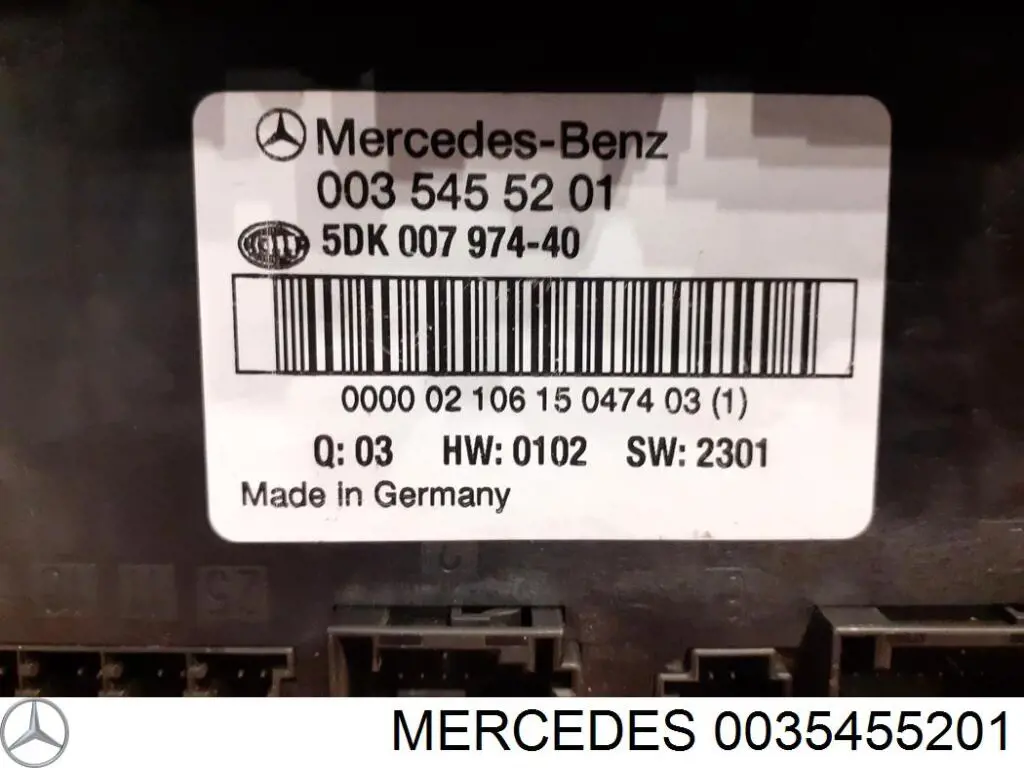 Блок комфорту 0035455201 Mercedes