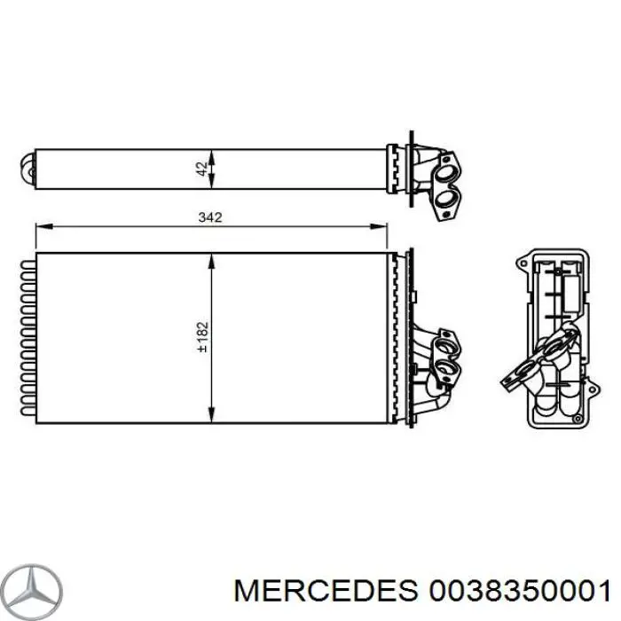 Купити 38350001 Mercedes Теплообмінник