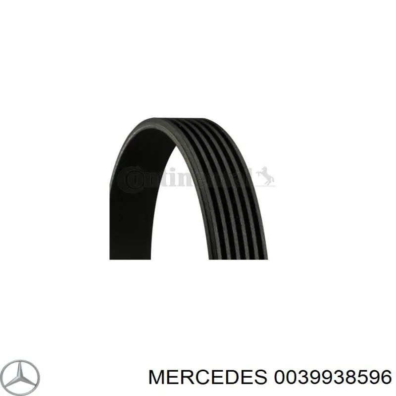 Ремінь приводний, агрегатів 0039938596 Mercedes